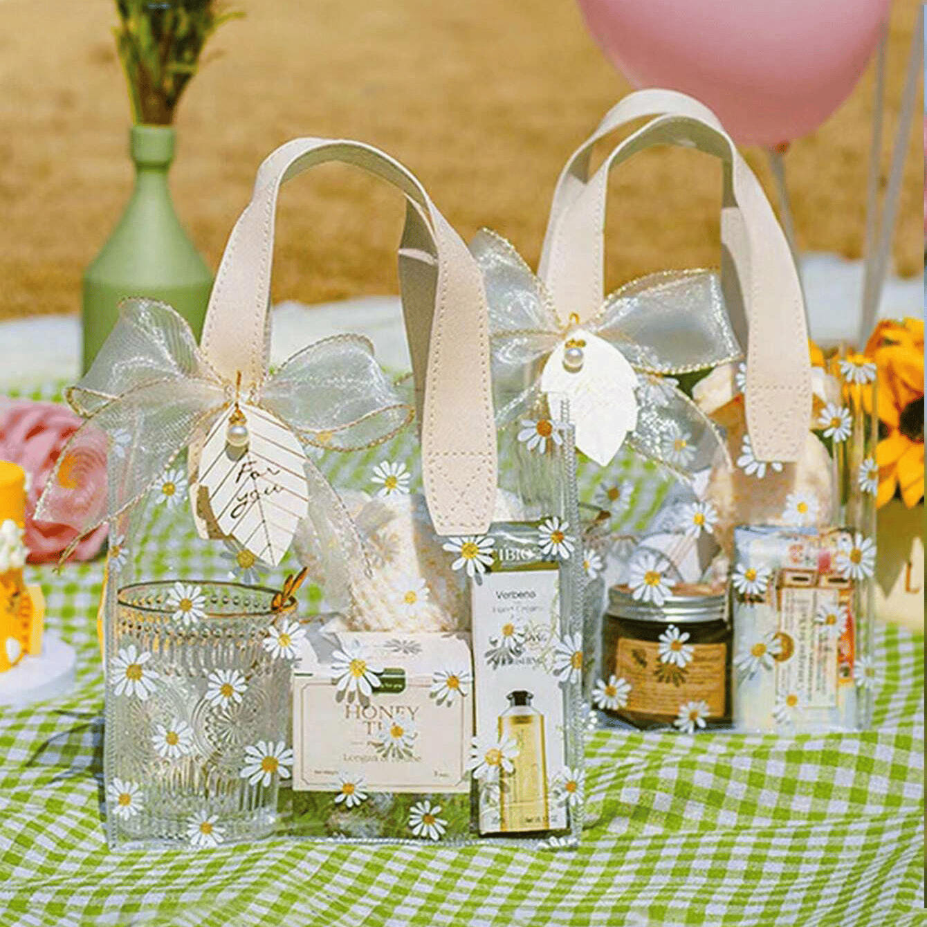 🎁TikTok Last Day Sale - 70% OFF🎉Transparent flower printed gift bag