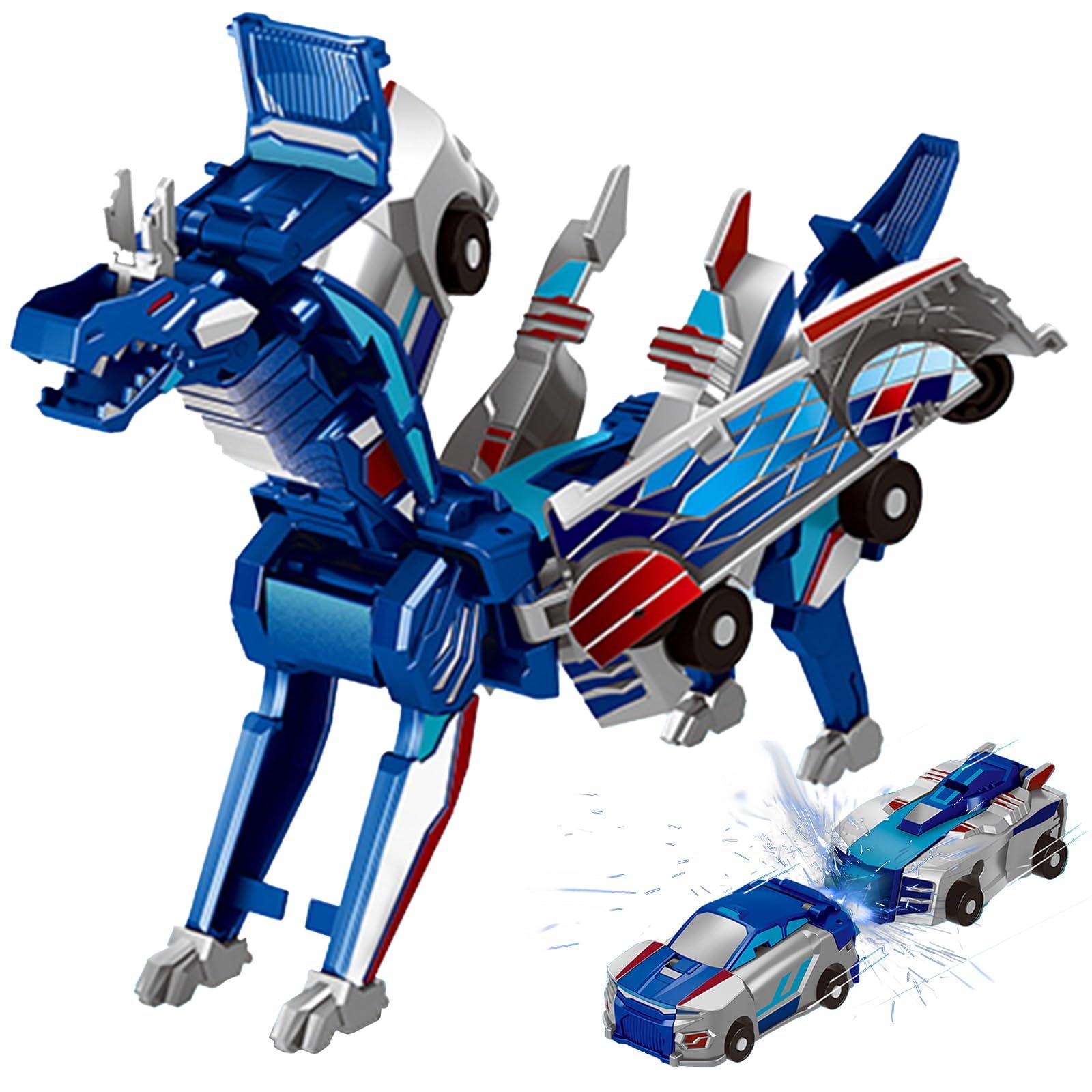 🔥Last Day Promotion 70% OFF💥Collision Transforming Dinosaur Car Toy⚡BUY 2 FREE SHIPPING