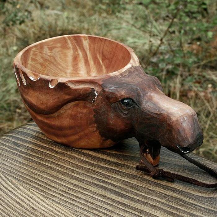 Animal Handmade Wooden Cup(𝐀𝐥𝐚𝐧 𝐄𝐰𝐞𝐧 𝐇𝐚𝐧𝐝𝐦𝐚𝐝𝐞®)