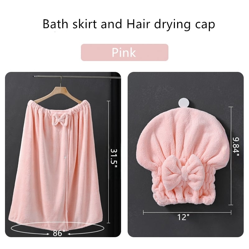 🎁TikTok Last Day Sale - 70% OFF🔥Plus Size Adjustable Oversized Wrap Bathrobe Set