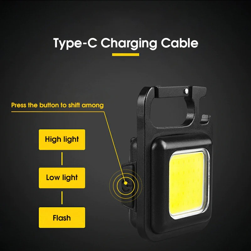 (🔥Christmas Promotion - Buy 3 Get 2 Free🔥) 800 Lumens Rechargeable Keychains Small-Flashlights