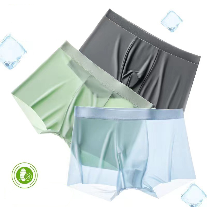 Ultra Thin Ice Silk Underpants for Men (Pack of 3 )