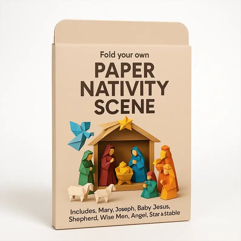 🔥Last Day 49% OFF - DIY Paper Nativity Scene✨(Suitable for beginners)