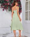 Floral Midi Corset Dress Boho Flowy Slit Lace Up Dresses for Women Going Out A Line Casual Sundress