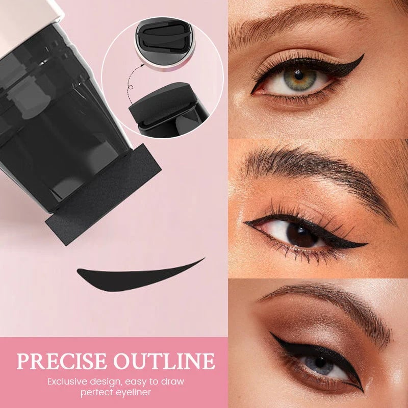 ⏰LAST DAY SALE 50% OFF💥Integrated Rotating Eyeliner Stamp Pen