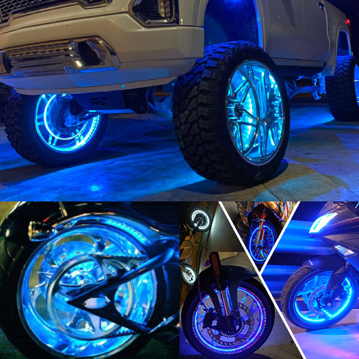 Universal Night Glow Motion Sensors Tire LED Wheel Lights