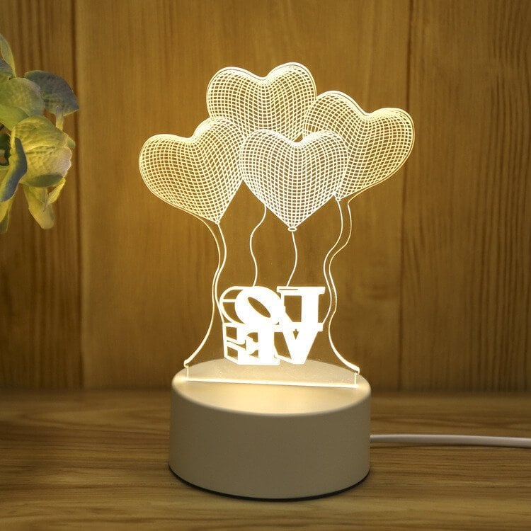 🔥Last Day 50% OFF - 3D Night Light USB plug-in dimmable LED bedroom bedside lamp