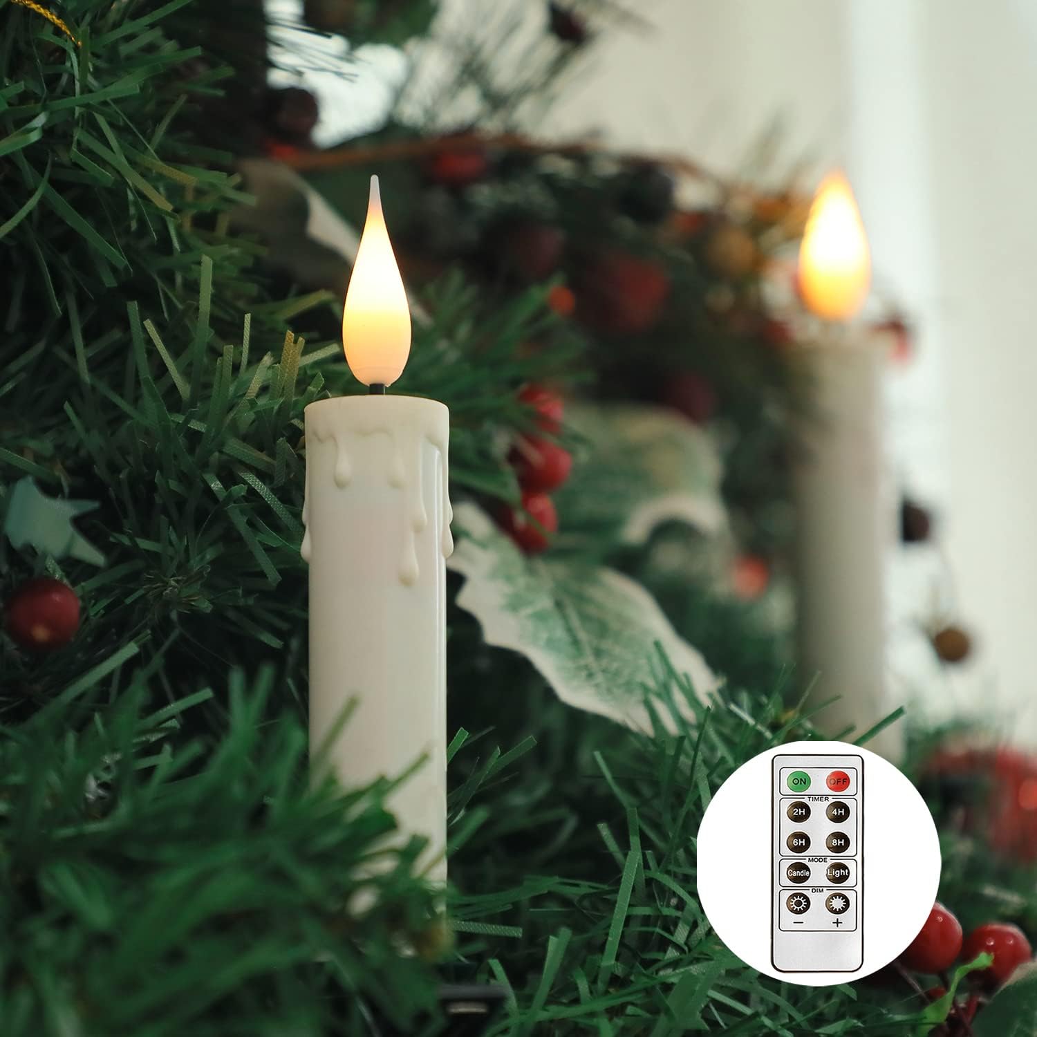🔥Last Day Promotion 70% OFF🔥Clip-On LED Taper Candles with Remote Contro