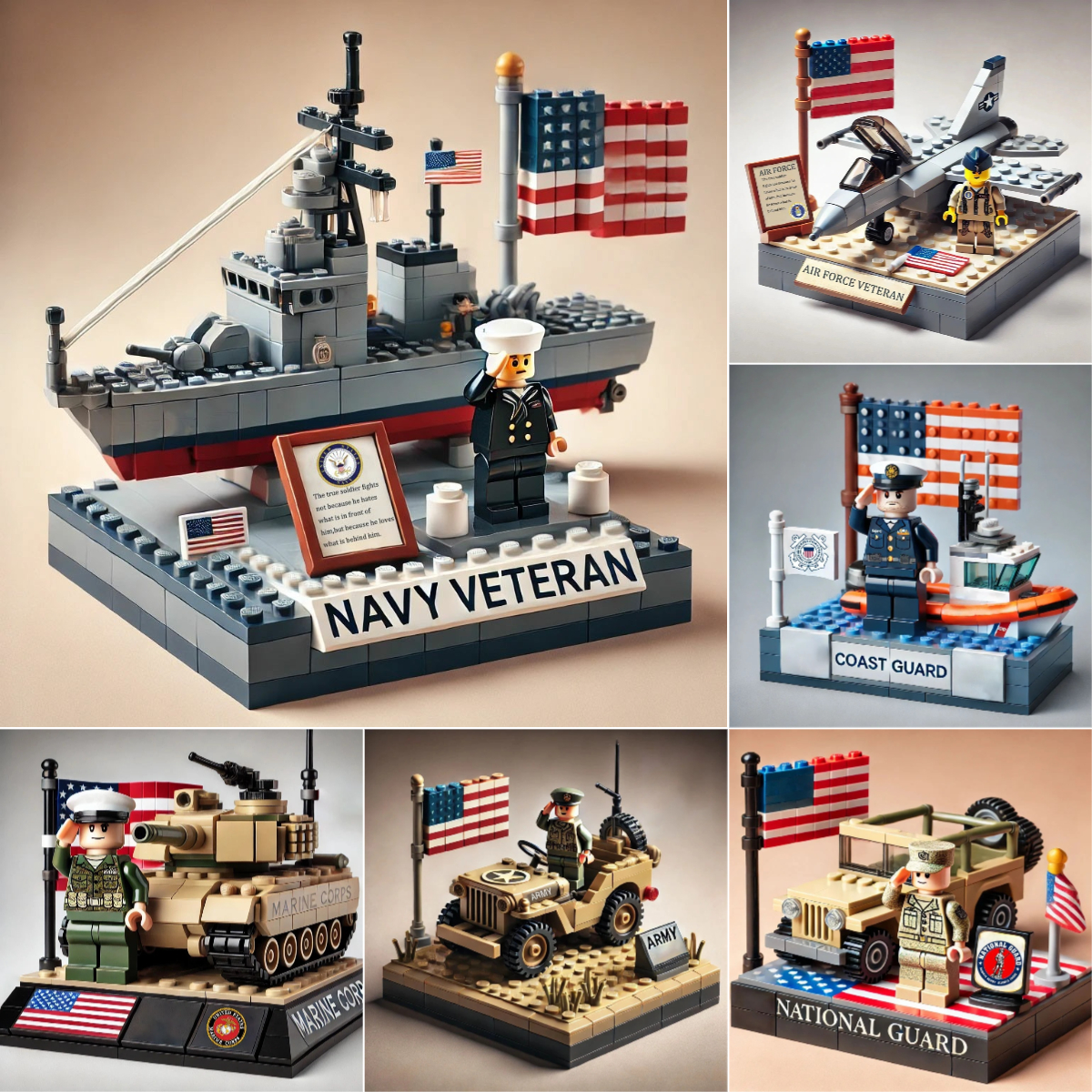 LAST DAY 50% OFF🔥Veteran Tribute Blocks-Buy 2 Free Shipping