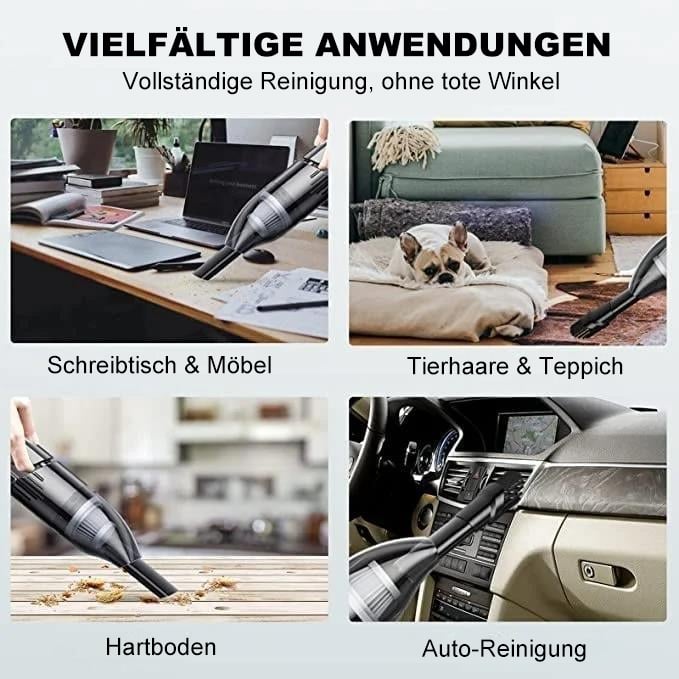 🔥Letzter Tag 49% Rabatt - Leistungsstarker kabelloser Autostaubsauger