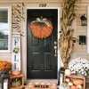 🔥Last Day Promotion - 70% OFF🎁🍁Farmhouse Pumpkin Wreath For Front Door