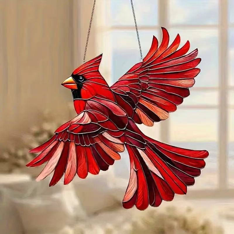 🐦Acrylic colorful bird light supplement pendant for home outdoor garden and courtyard hanging Ornaments and pendants
