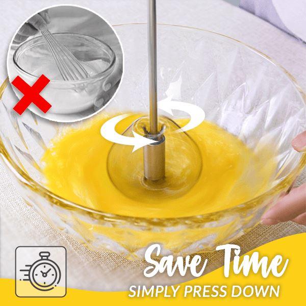 (🎄Christmas Promotion--48%OFF)Stainless Steel Semi- Automatic Whisk(Buy 2 get 1 Free)