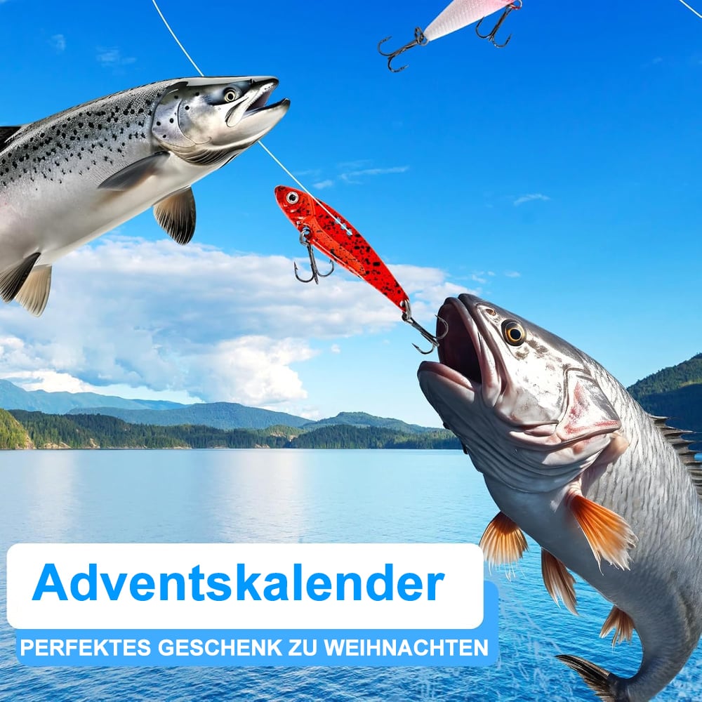 🎄 Früher Weihnachtsverkauf 50% Rabatt 🎁 – 🎣 Angel-Adventskalender 2025 (Limitierte Edition)