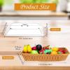 🔥Last Day Promotion 70% OFF🔥Handwoven Rattan Style Bread Basket with Clear Acrylic Lid