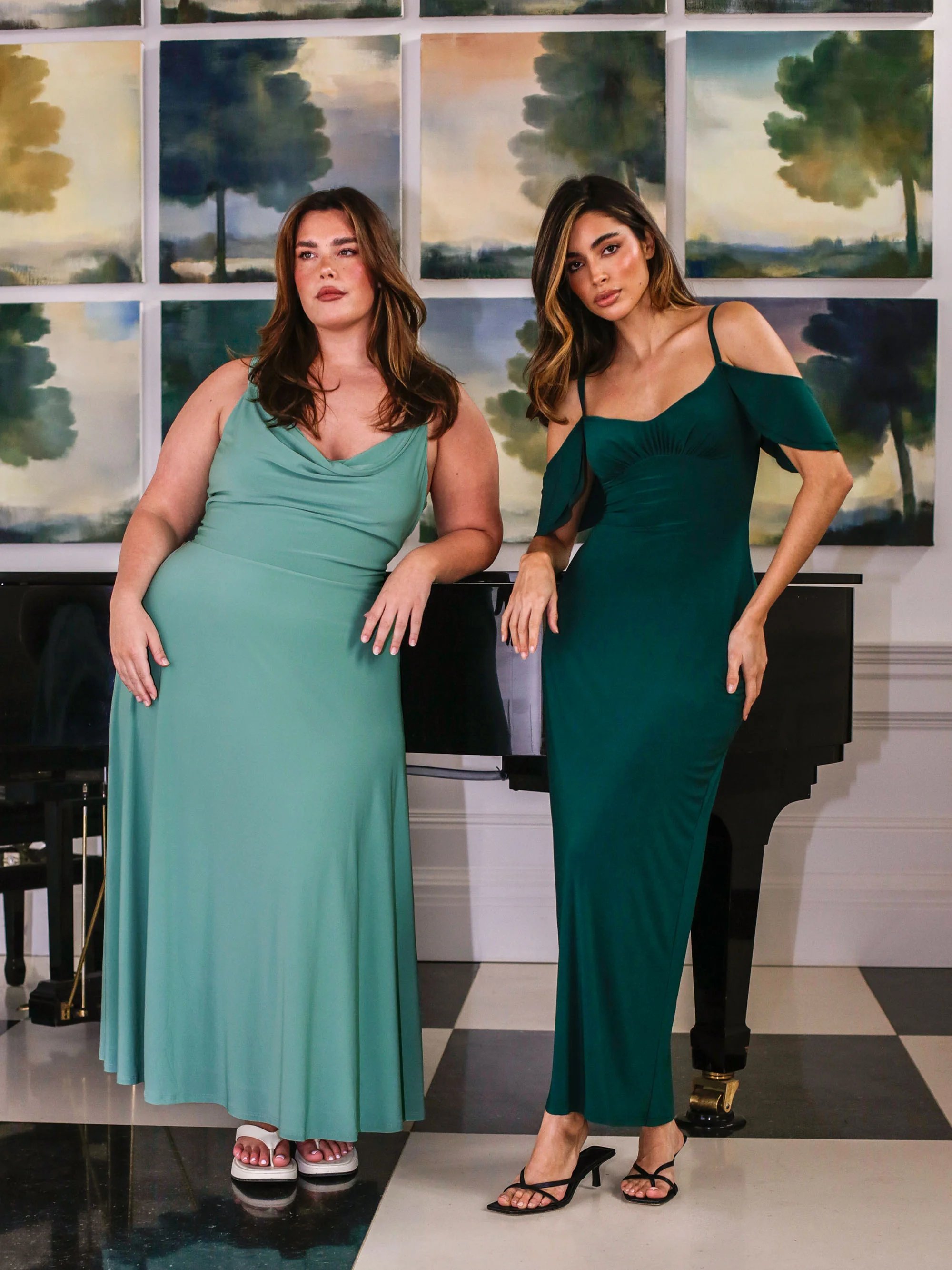 🔥Last Day Promotion 50% OFF🔥Lulah Drape Maxi Dress with Built-in Bra