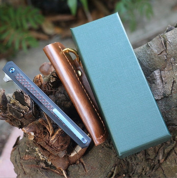 Carbon fiber handle Damascus Blade Knife