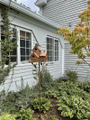 Handmade Metal Birdhouse Garden Stakes