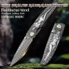 Damascus steel Folding pocket knife, travel knife for outdoor camping, hunting