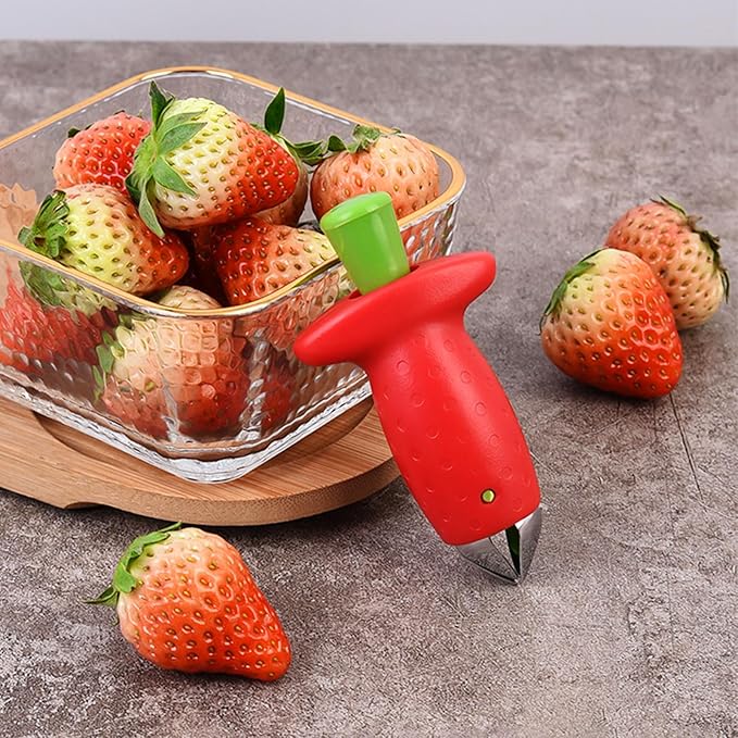 🎁Last Day Sale - 70% OFF🎉🍓Fruit Strawberry Corer Stem Remover🍅
