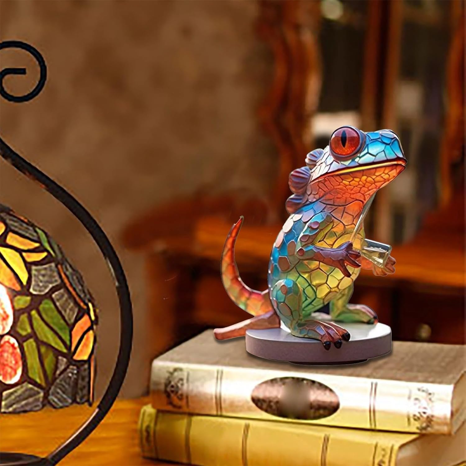 (🌲Early Christmas Sale- 50% OFF) Stained Glass Animal Sitting Desktop Ornaments