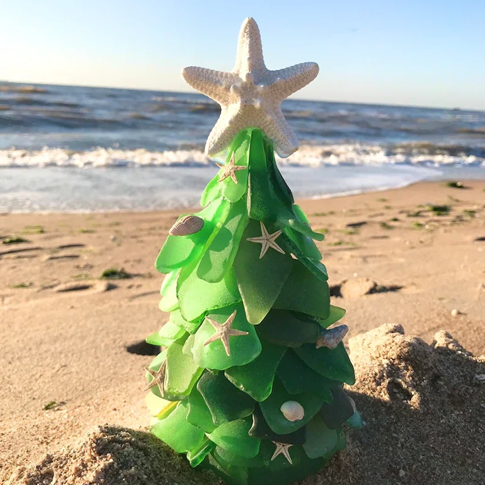 🌲Christmas Sale- SAVE 49% OFF🎁Sea Glass Christmas Tree Craft-BUY 2 FREE SHIPPING