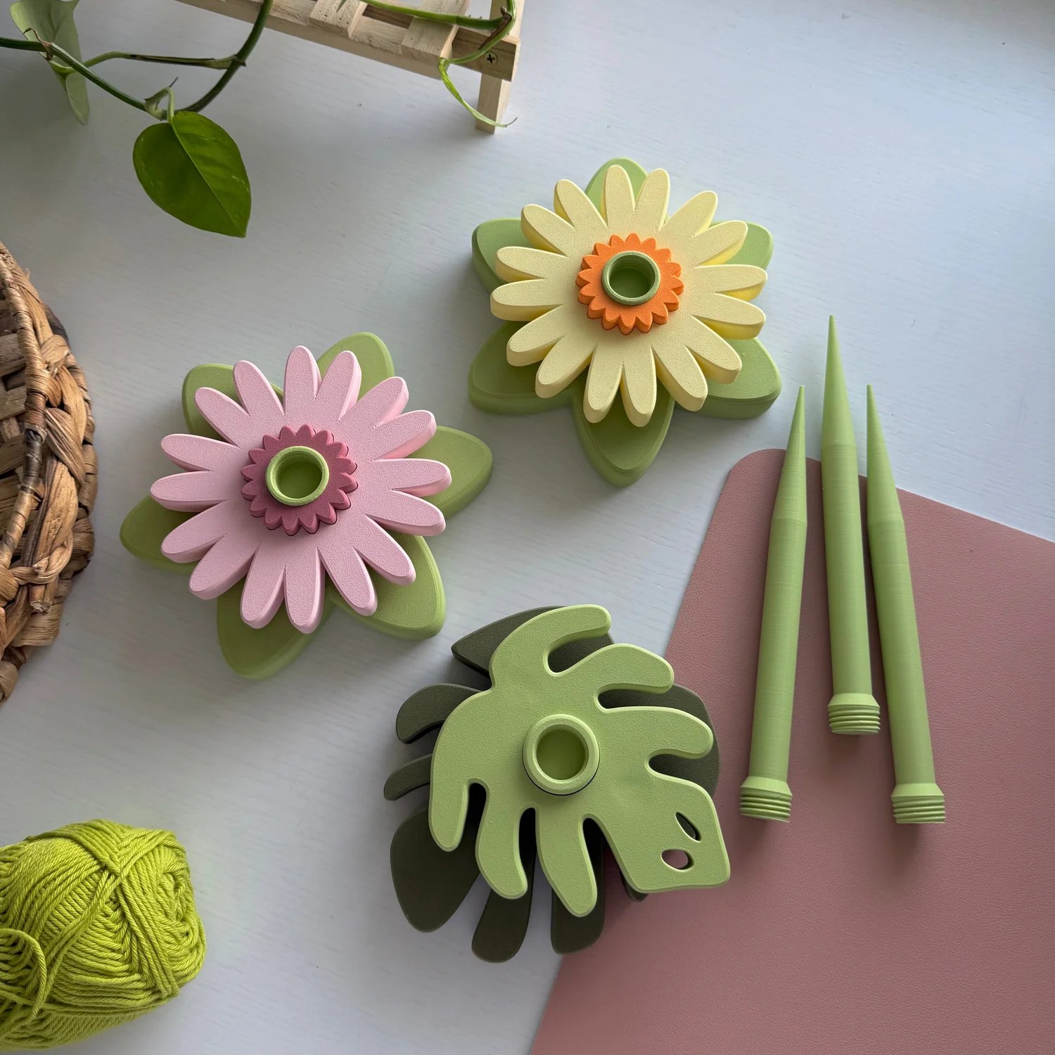 🔥Gerbera Spinner🔥Smooth, Tangle-Free Yarn Flow in Bloom! 🌼🧶