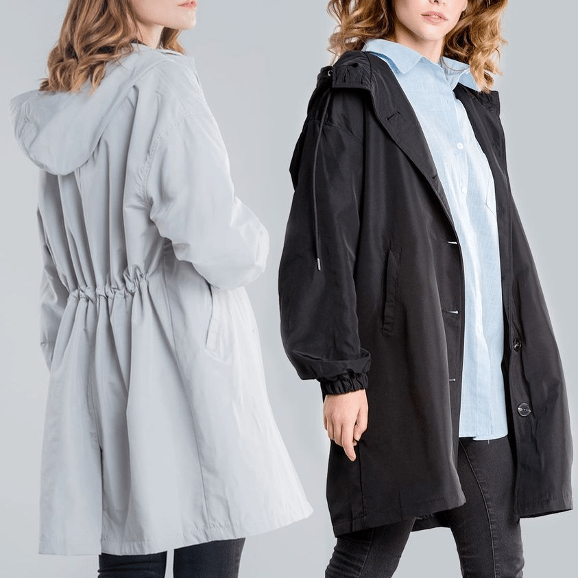 🎁LAST DAY 45% OFF🎁Women's Waterproof Oversized Hooded Windbreaker Rain Jacket
