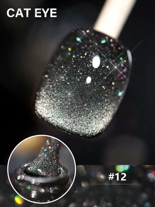 🔥🔥（Summer Hot Sale 45% OFF💎）Laser Diamond Cat Eye Nail Polish－Buy 5 Get  3 Free  & Free Shipping