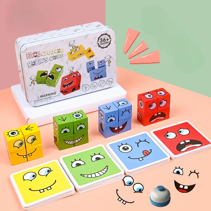 🎅3D Puzzle Face-Changing Magic Cube