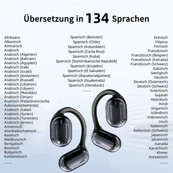 📢Letzter Tag: 49% Rabatt💎AI-Übersetzung Kabellose OWS Bluetooth 5,4-Ohrhörer (kompatibel mit iOS und Android)