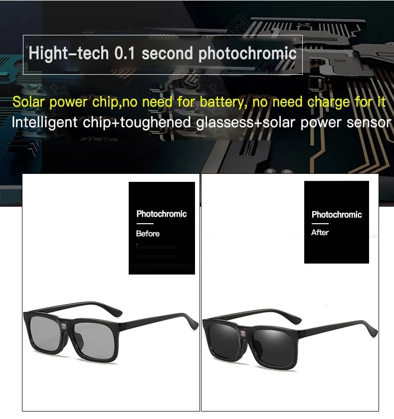 🎁TikTok Last Day Sale - 70% OFF🎉Smart Photochromic Polarized Sunglasses