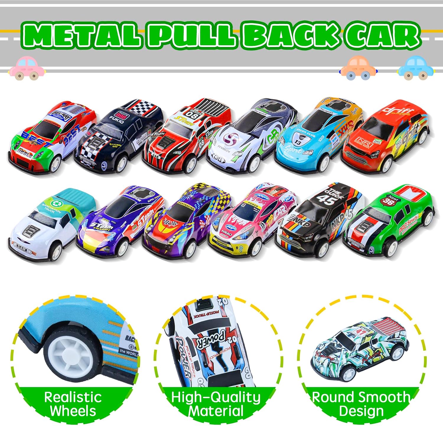 🏎️ Random Color Mini Metal Racing Toy Set