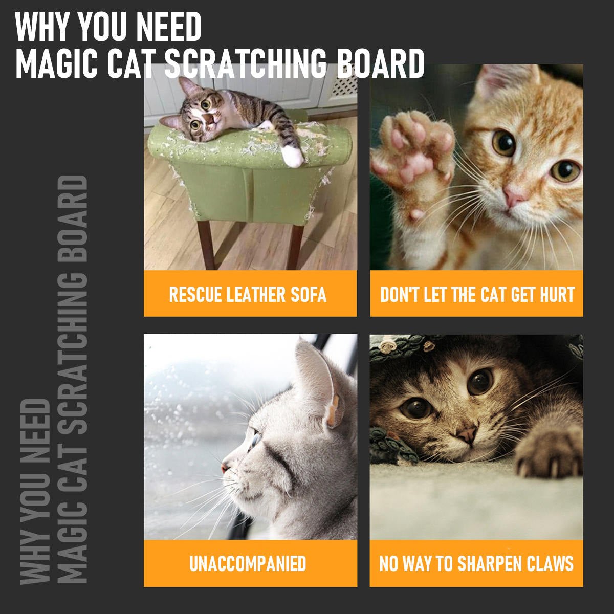 (🌲Hot Sale - 49% OFF) Magic Organ Cat Scratching Board-with a Toy Bell