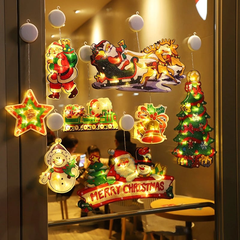 🔥Heißer Verkauf 49% Rabatt🎄Weihnachtsfenster-Hängelichter