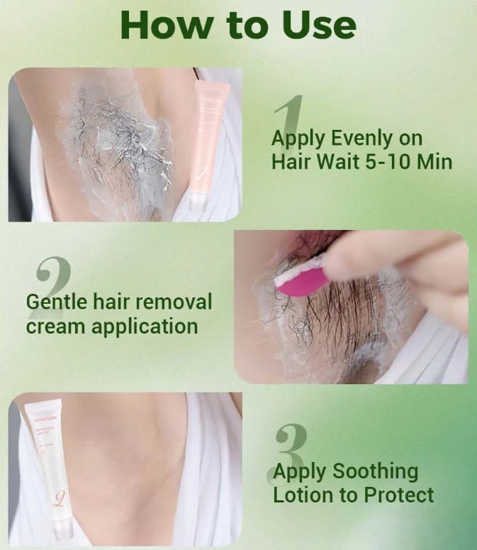 🔥Last Day 50% OFF - Hair Removal Cream Kit for Women⚡BUY 2 GET 1 FREE