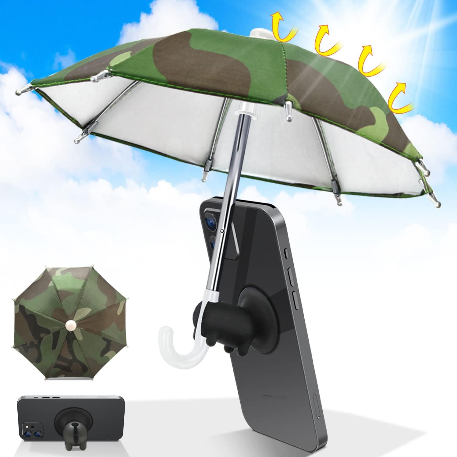 🔥Last Day Promotion 50% OFF💥☂️Suction Cup Phone Umbrella