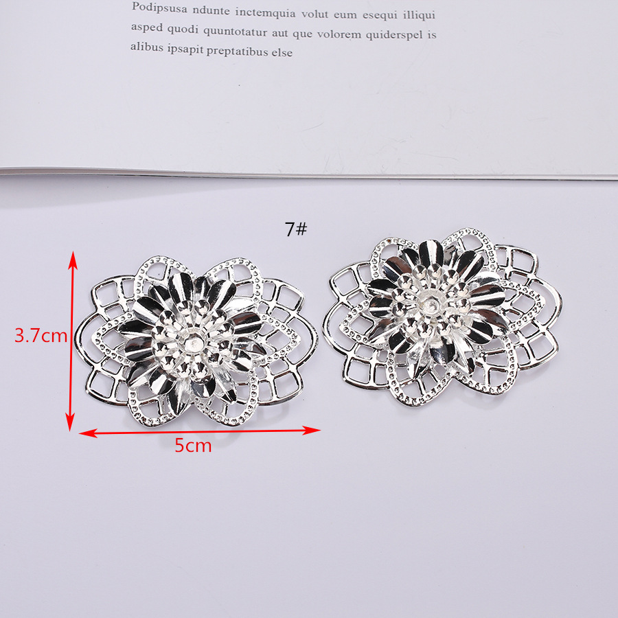 Metal hollowed-out iron flower leaf butterfly silver handcrafted ancient style costume, bridal headwear for girls, ethnic style, lamp decoration1