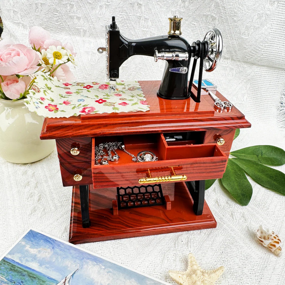 Last Day 70% OFF🔥Wood Mini Sewing Machine Music Box (BUY 2 GET FREE SHIPPING)