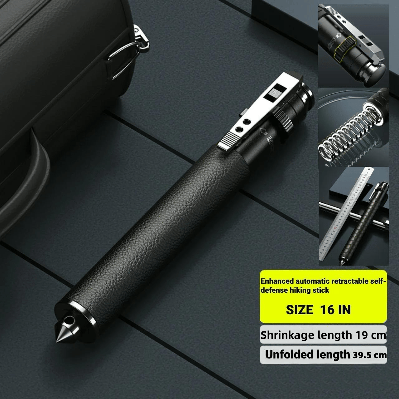 🎁TikTok Last Day Sale - 70% OFF🔥Enhanced Automatic Retractable Self-Defense Hiking Stick