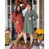 🔥Womens Square Neck Long Sleeve Fall Dresses Casual Babydoll Sweater Dress