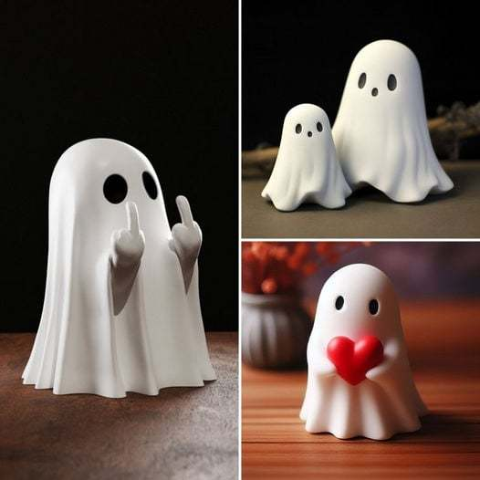 (🎃Halloween Hot Sale - 49% Off)👻Cute Ghost Statue Decoration - 🔥Buy All Styles & Save 20%