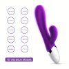 SHEMESIX - Female Masturbation Vibrator - Rabbit Clitoris G-Spot Automatic Telescopic Heating Vibrator