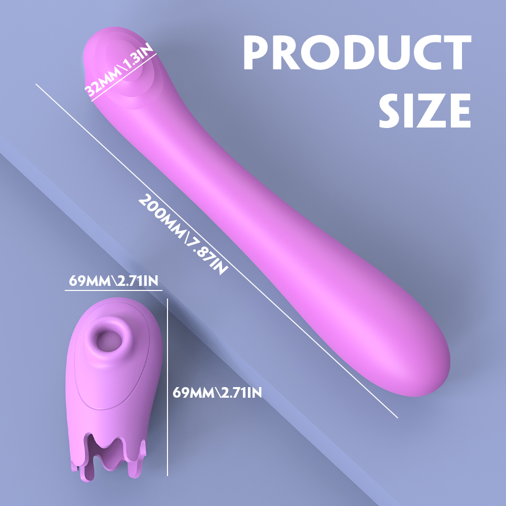 SHEMESIX - Female Masturbation Vibrator Eggplant G-Spot Nipples Clit Stimulation Sucking Vibrator