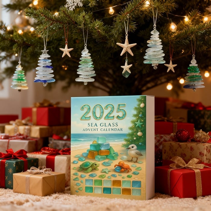 🔥HOT-SALE-🌊🎄Sea Glass Christmas Tree Advent Calendar