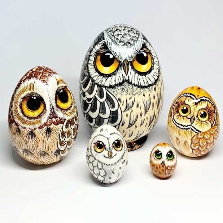 🎁 FINAL SALE-45% OFF🎁New Owl Nesting Egg/Christmas Gift