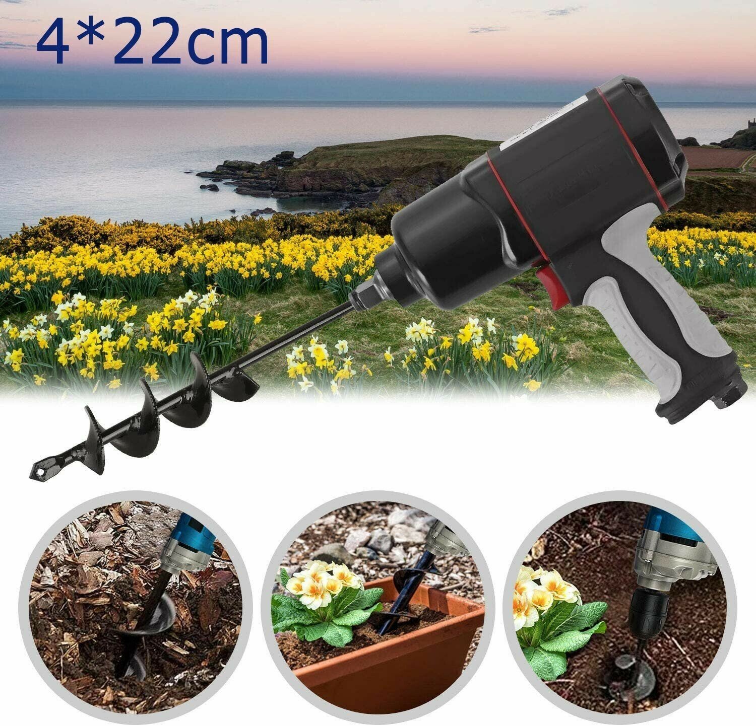 🔥LAST DAY SALE 50% OFF🔥Easy Gardening Auger Spiral Drill Bit
