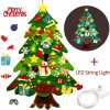 🧒🎄Felt Christmas Tree Set With 32PCS Ornaments Wall Hanging Tree & 35LED String Lights - BUY 2 GET FREE SHIPPING