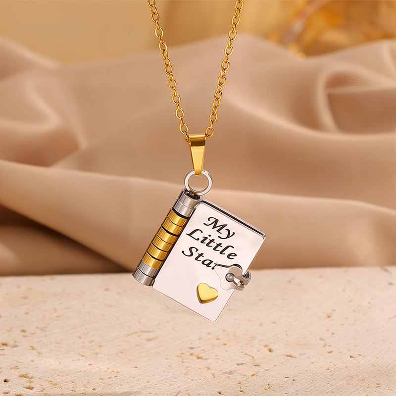 🎁TikTok Last Day Sale - 70% OFF🔥My Little Star Book Necklace for Daughter, Birthday Day Gift Graduation Jewelry of Love