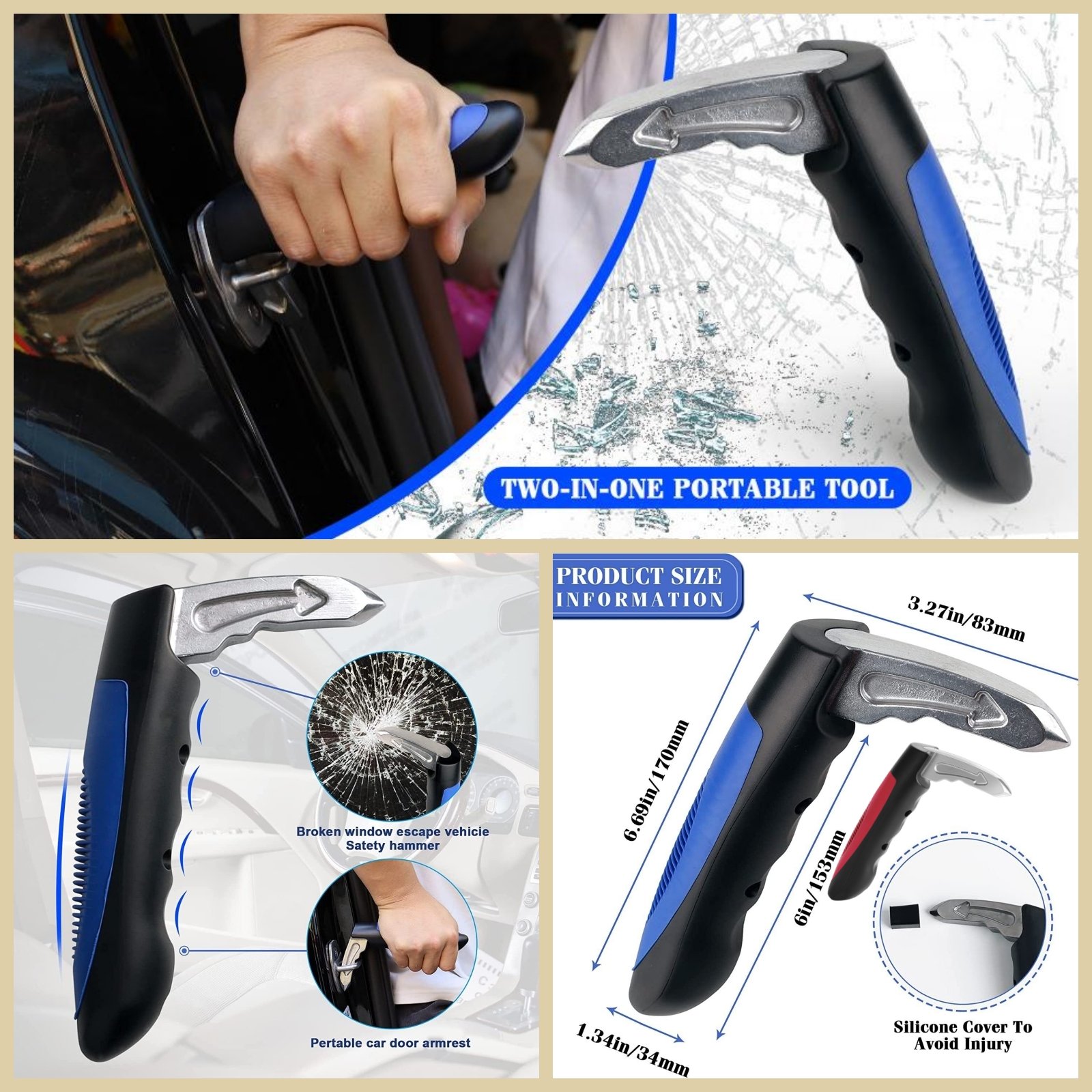 🔥Last Day Promotion 50% OFF🔥5 in 1 Car Door Handle Assist